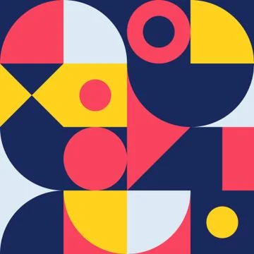 Minimalist background seamless pattern with simple shape Illustrazione stock