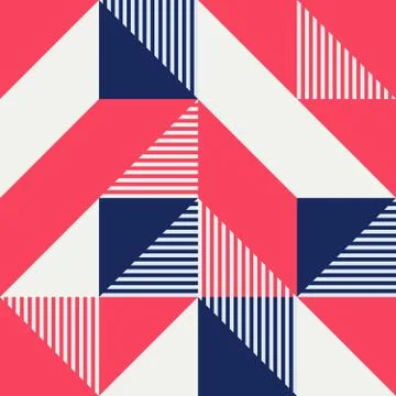 Minimalist background seamless pattern with simple shape Stock Illustration