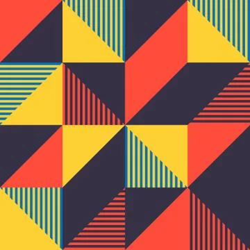 Minimalist background seamless pattern with simple shape Illustrazione stock