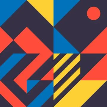 Minimalist background seamless pattern with simple shape Illustrazione stock