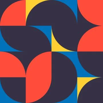 Minimalist background seamless pattern with simple shape Illustrazione stock