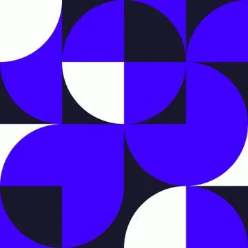 Minimalist background seamless pattern with simple shape Stock Illustration