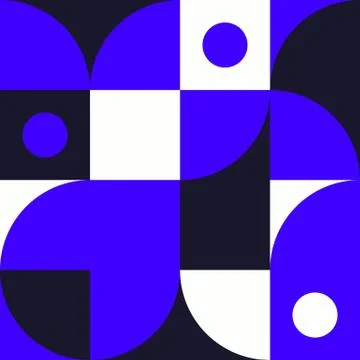 Minimalist background seamless pattern with simple shape Stock Illustration