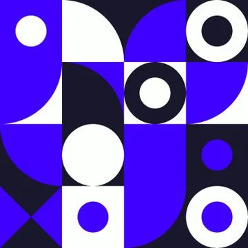 Minimalist background seamless pattern with simple shape Stock Illustration