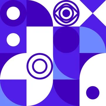 Minimalist background seamless pattern with simple shape Stock Illustration