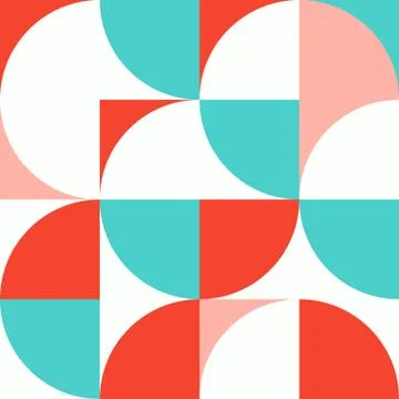 Minimalist background seamless pattern with simple shape Stock Illustration