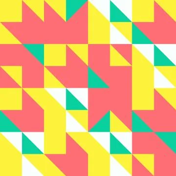 Minimalist background seamless pattern with simple shape Stock Illustration