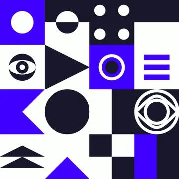 Minimalist background seamless pattern with simple shape Illustrazione stock