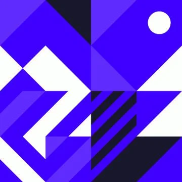 Minimalist background seamless pattern with simple shape Stock Illustration