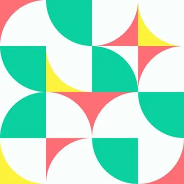 Minimalist background seamless pattern with simple shape Stock Illustration