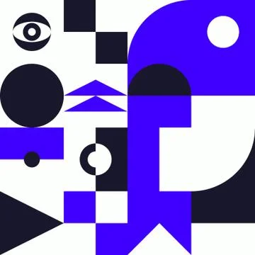 Minimalist background seamless pattern with simple shape Illustrazione stock