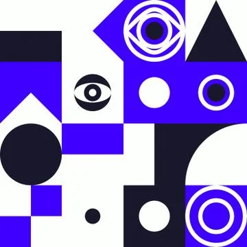 Minimalist background seamless pattern with simple shape Illustrazione stock