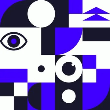 Minimalist background seamless pattern with simple shape 스톡 일러스트