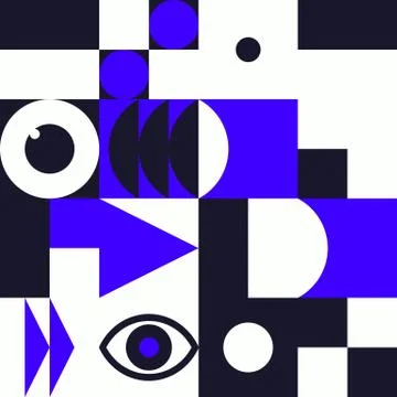 Minimalist background seamless pattern with simple shape Illustrazione stock