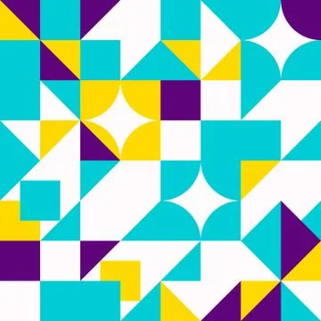 Minimalist background seamless pattern with simple shape Illustrazione stock