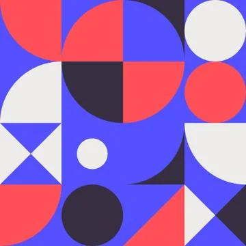 Minimalist background seamless pattern with simple shape Illustrazione stock