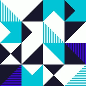 Minimalist background seamless pattern with simple shape Stock Illustration