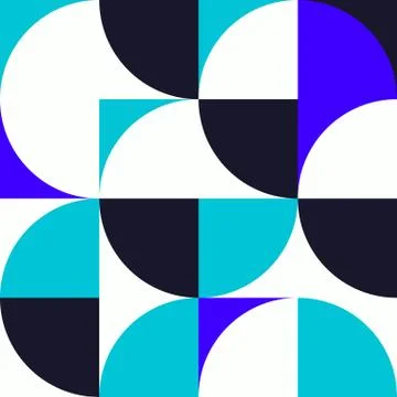 Minimalist background seamless pattern with simple shape Stock Illustration