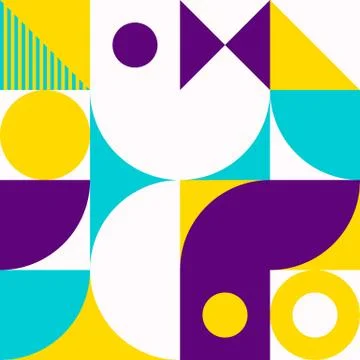 Minimalist background seamless pattern with simple shape Stock Illustration