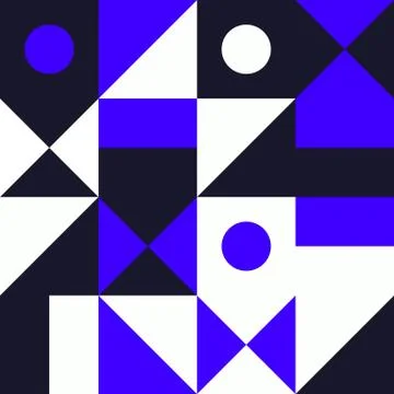 Minimalist background seamless pattern with simple shape Stock Illustration