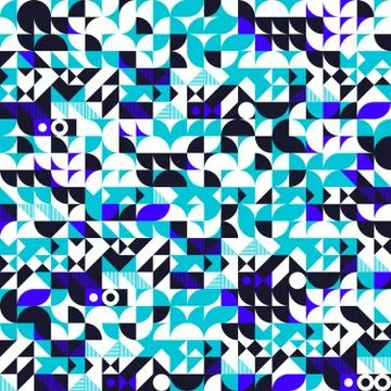 Minimalist background seamless pattern with simple shape Stock Illustration