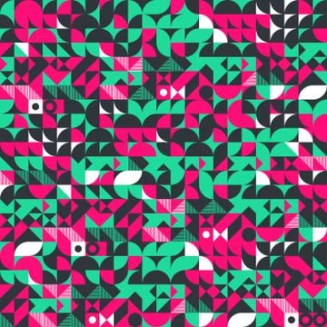 Minimalist background seamless pattern with simple shape イラスト素材