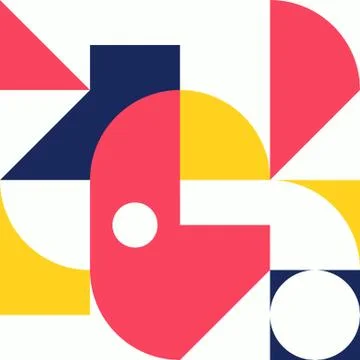 Minimalist background seamless pattern with simple shape Illustrazione stock