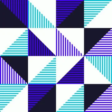 Minimalist background seamless pattern with simple shape Stock Illustration