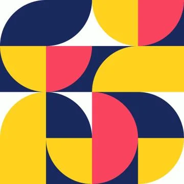 Minimalist background seamless pattern with simple shape Illustrazione stock