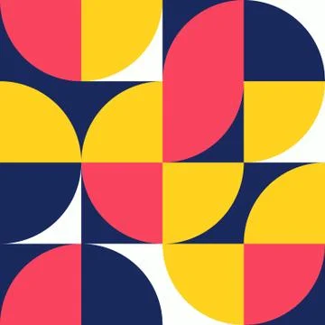 Minimalist background seamless pattern with simple shape Stock Illustration