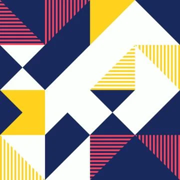 Minimalist background seamless pattern with simple shape Illustrazione stock