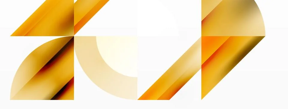 Minimalist background with square-tiled geometric circles, symphony of precise イラスト素材