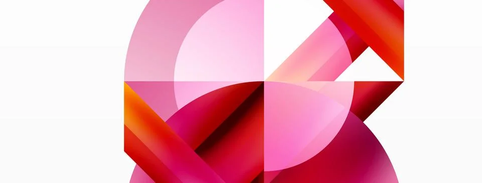 Minimalist background with square-tiled geometric circles, symphony of precise イラスト素材