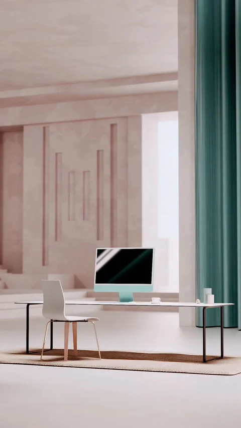 Minimalist backgrounds with interior elements Stock Footage 169432595
