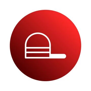 Minimalist baseball cap icon design offering a simple and elegant represent.. Illustrazione stock