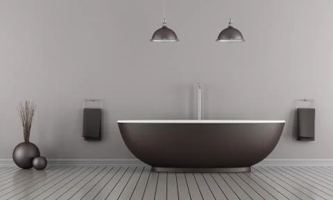 Minimalist bathroom Stock Illustration