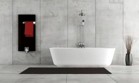 Minimalist bathroom Stock Illustration