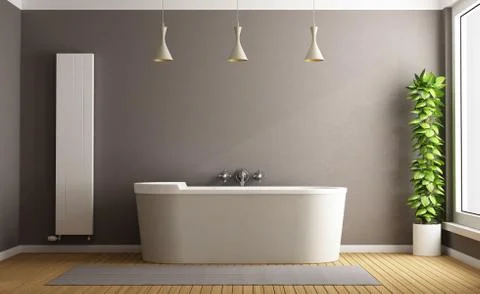 Minimalist bathroom Illustrazione stock