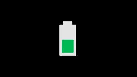 Minimalist Battery Icon Animation,Tech UI Design Stock Footage 313011091