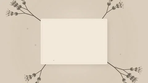 Minimalist Beige Rectangle with Subtle Shadow and Soft Focus Background Stock Footage 347560559