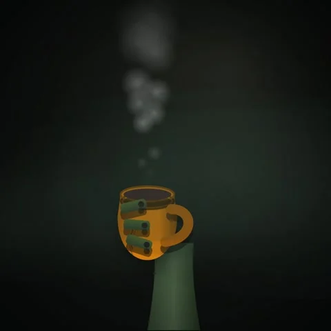 Minimalist beverage container presentation on fresh green pedestal backdrop Stock Footage 345689166