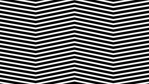 Minimalist black and white abstract wavy geometric pattern background design Stock Footage 343633464