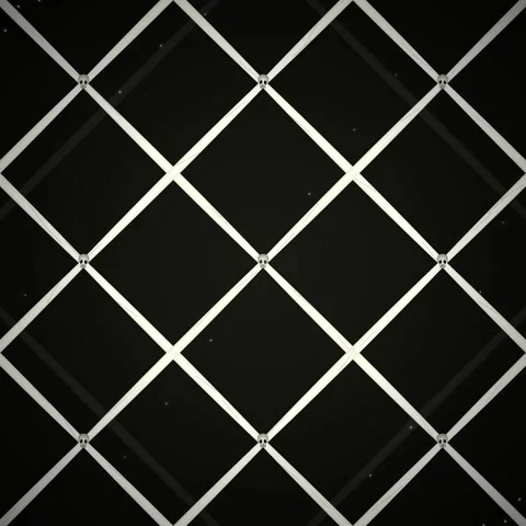 Minimalist Black and White Grid Plaid Seamless Pattern Background Abstract .. Stock Footage 345689399