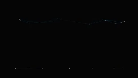 A minimalist black background featuring a subtle horizontal dotted line patte Stock Footage 339616433