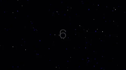 Minimalist black background with glowing digital numbers, abstract animation Stock Footage 342206360