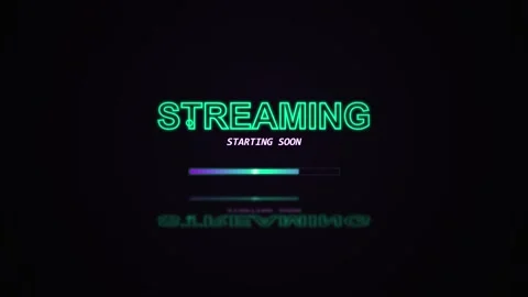Minimalist black background for live stream starting soon video. Stock Footage 345202037