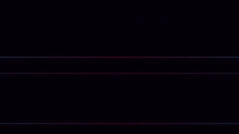 Minimalist black background with subtle horizontal red and blue light lines Stock Footage 338311276