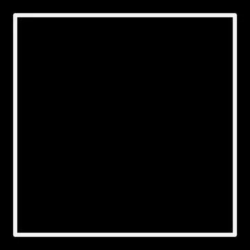 Minimalist Black Background with Thin White Border Frame Stock Illustration