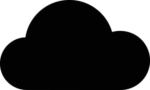 A minimalist black circle representing unity and simplicity in design Stock Illustration
