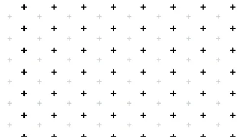 Minimalist black cross grid, Clean white geometric background, Simple corpo.. Stock Footage 346401119